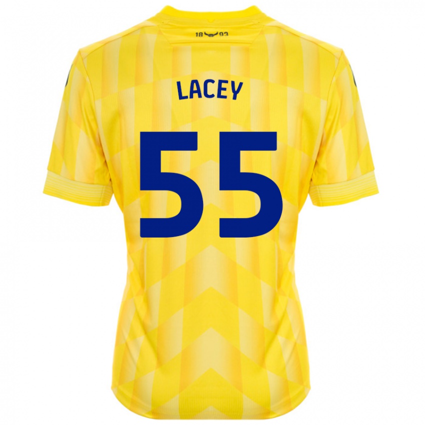 Niño Camiseta Aaron Lacey #55 Amarillo 1ª Equipación 2024/25 La Camisa México