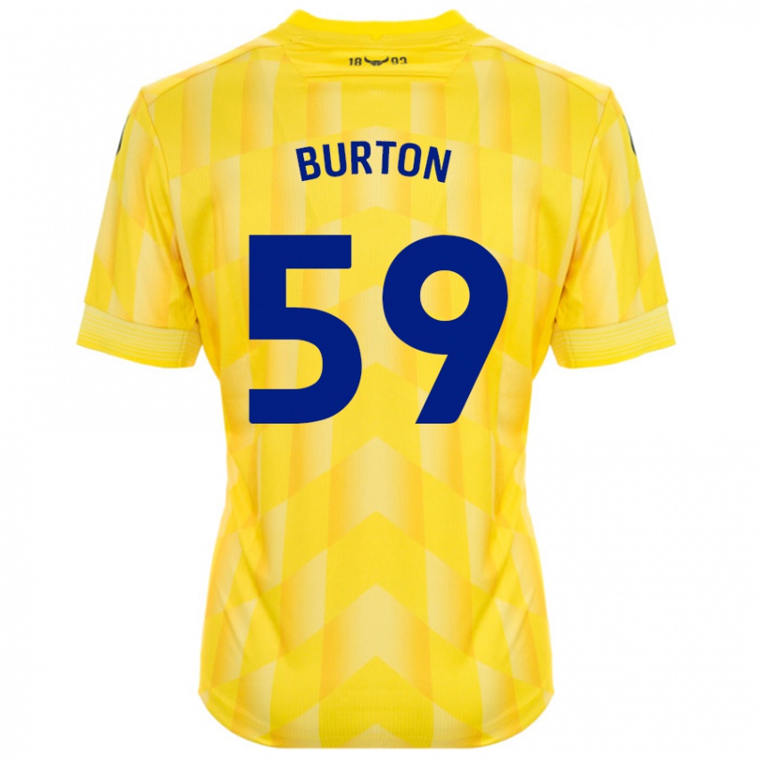 Niño Camiseta Kasway Burton #59 Amarillo 1ª Equipación 2024/25 La Camisa México