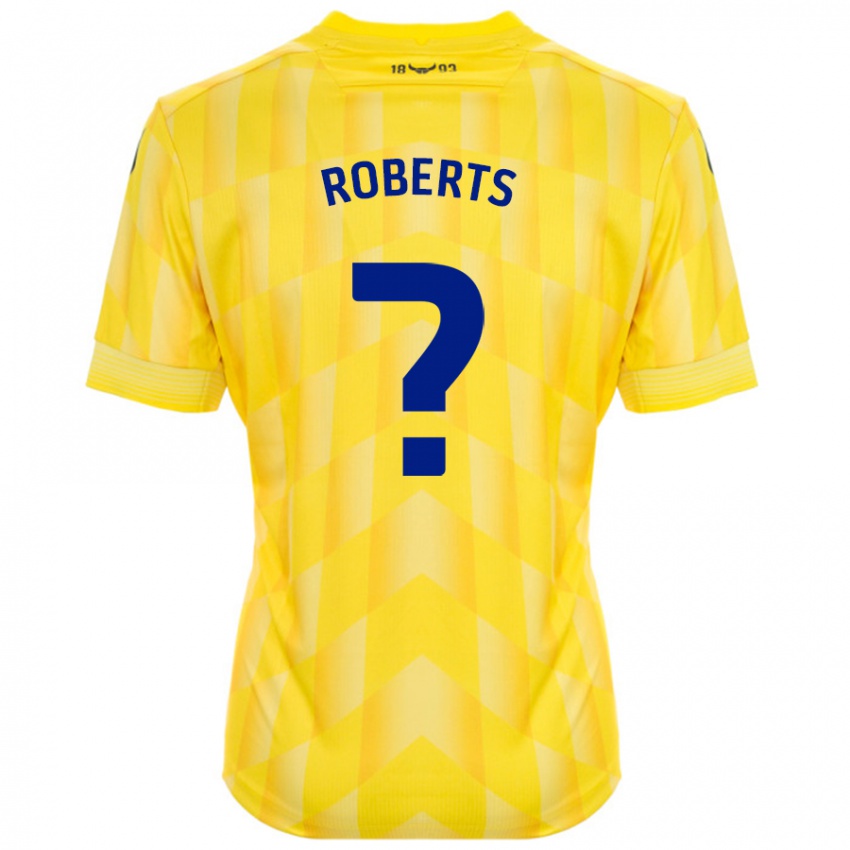 Niño Camiseta Amber Roberts #0 Amarillo 1ª Equipación 2024/25 La Camisa México