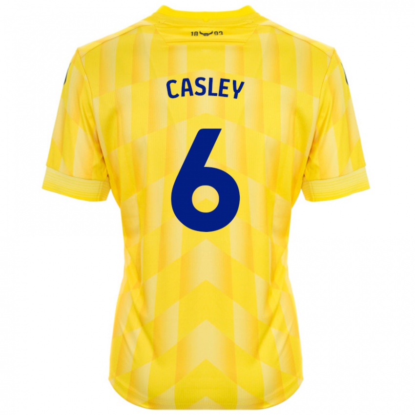 Niño Camiseta Riva Casley #6 Amarillo 1ª Equipación 2024/25 La Camisa México