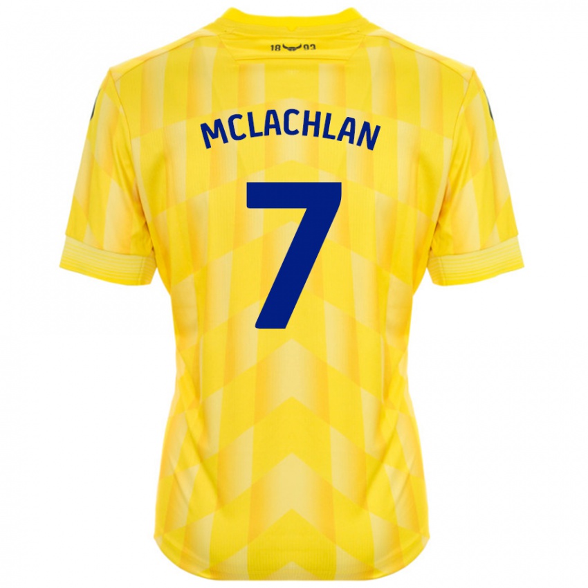 Niño Camiseta Daisy Mclachlan #7 Amarillo 1ª Equipación 2024/25 La Camisa México