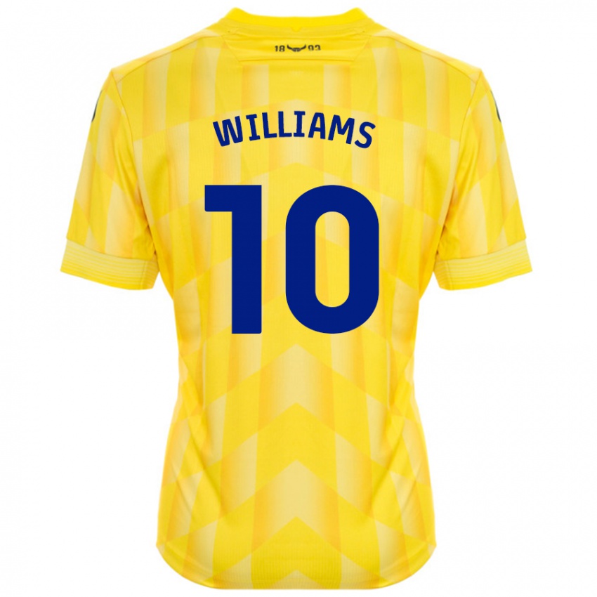 Niño Camiseta Cheryl Williams #10 Amarillo 1ª Equipación 2024/25 La Camisa México