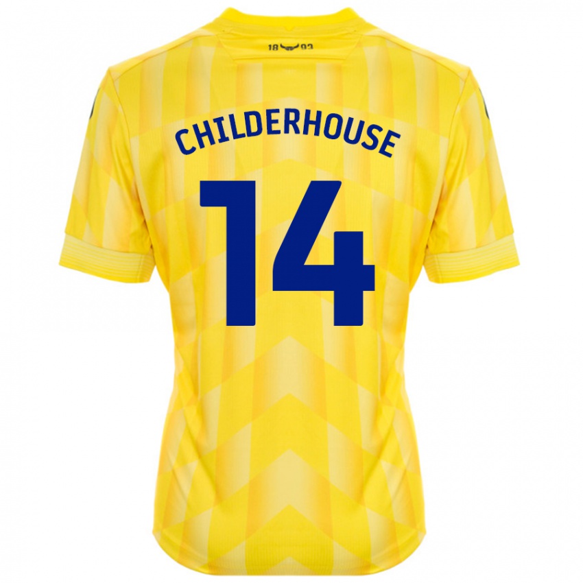 Niño Camiseta Molly Childerhouse #14 Amarillo 1ª Equipación 2024/25 La Camisa México