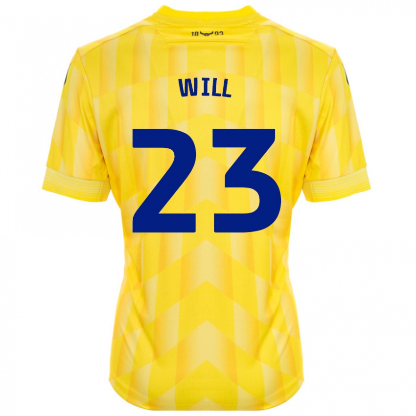 Niño Camiseta Merrick Will #23 Amarillo 1ª Equipación 2024/25 La Camisa México