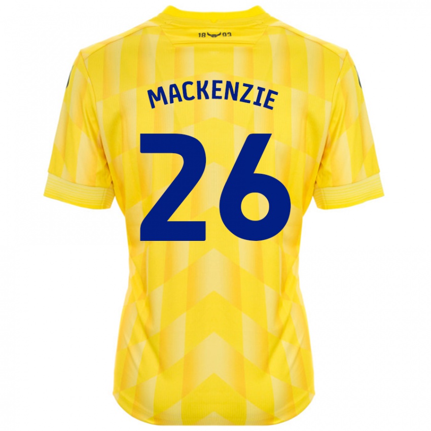 Niño Camiseta Hannah Mackenzie #26 Amarillo 1ª Equipación 2024/25 La Camisa México