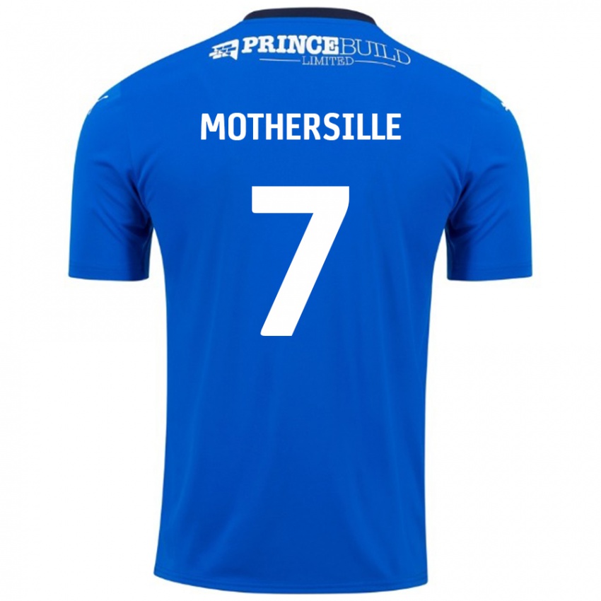 Niño Camiseta Malik Mothersille #7 Azul Blanco 1ª Equipación 2024/25 La Camisa México