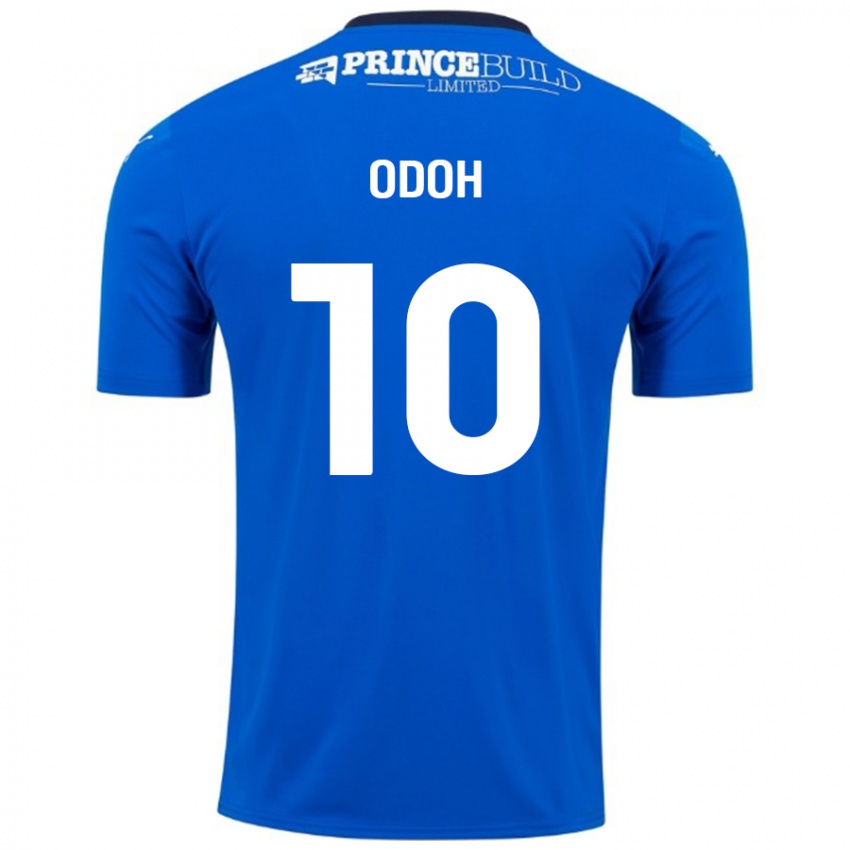 Niño Camiseta Abraham Odoh #10 Azul Blanco 1ª Equipación 2024/25 La Camisa México