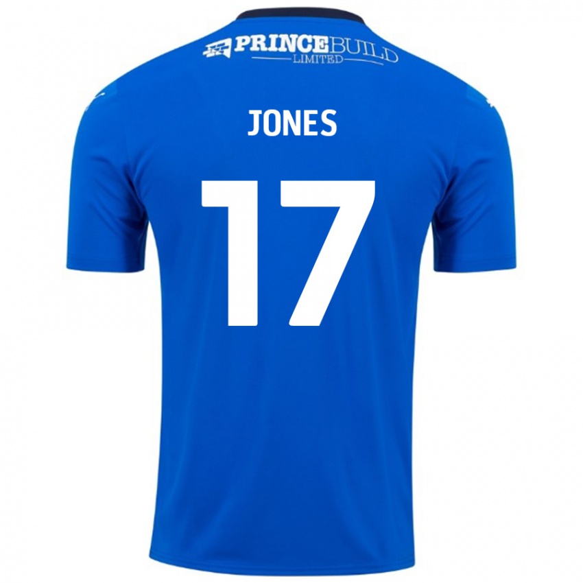 Niño Camiseta Ricky-Jade Jones #17 Azul Blanco 1ª Equipación 2024/25 La Camisa México