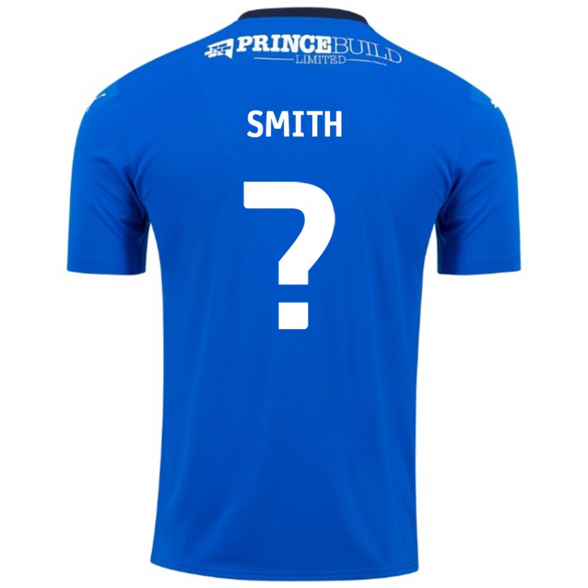 Niño Camiseta Bastian Smith #0 Azul Blanco 1ª Equipación 2024/25 La Camisa México