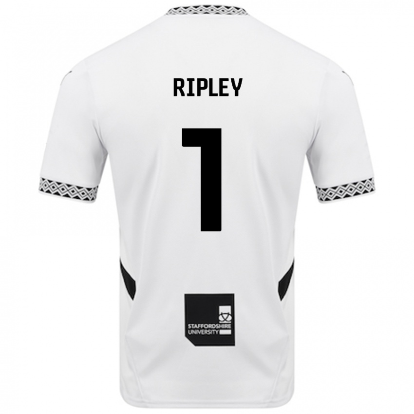 Niño Camiseta Connor Ripley #1 Blanco 1ª Equipación 2024/25 La Camisa México