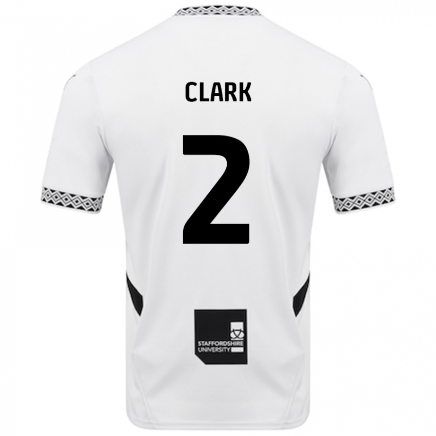 Niño Camiseta Mitch Clark #2 Blanco 1ª Equipación 2024/25 La Camisa México