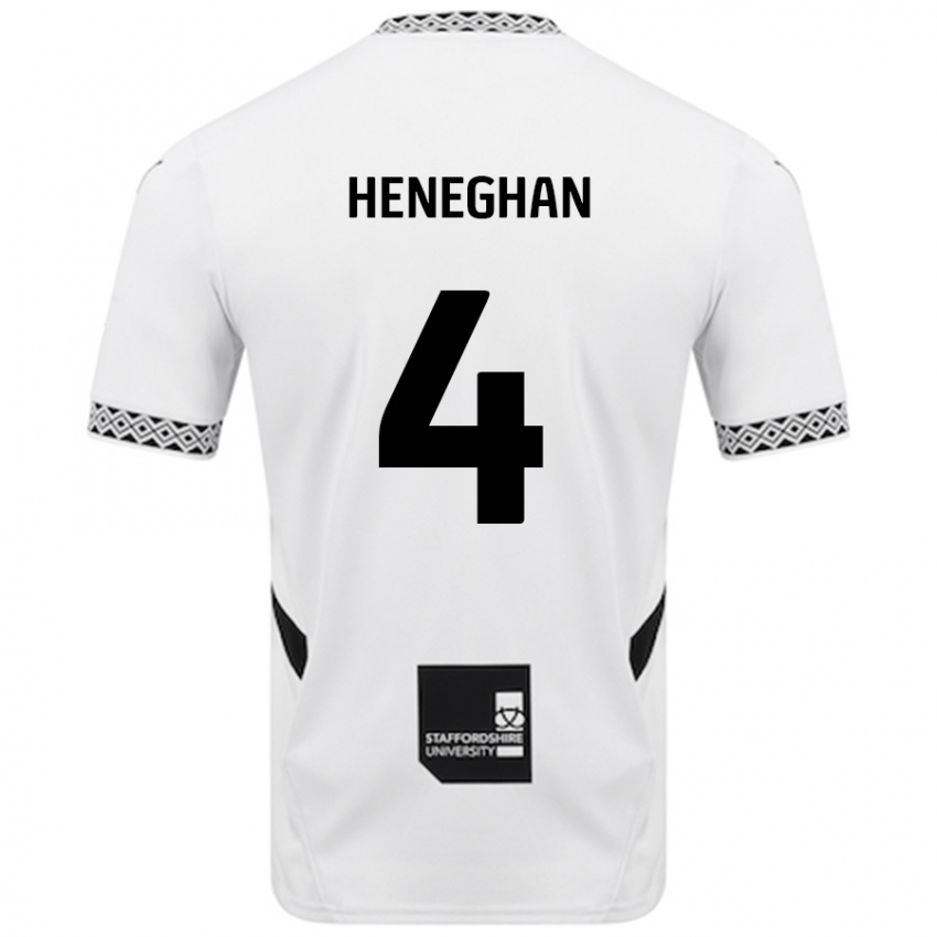 Niño Camiseta Ben Heneghan #4 Blanco 1ª Equipación 2024/25 La Camisa México