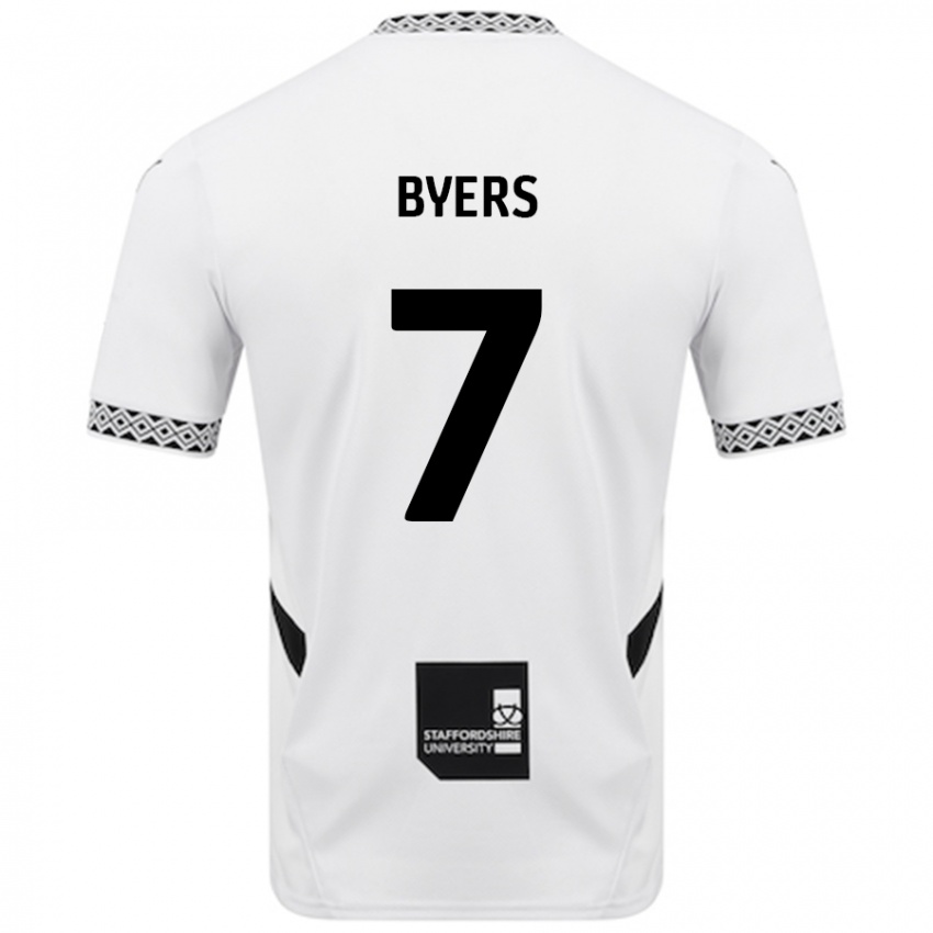 Niño Camiseta George Byers #7 Blanco 1ª Equipación 2024/25 La Camisa México