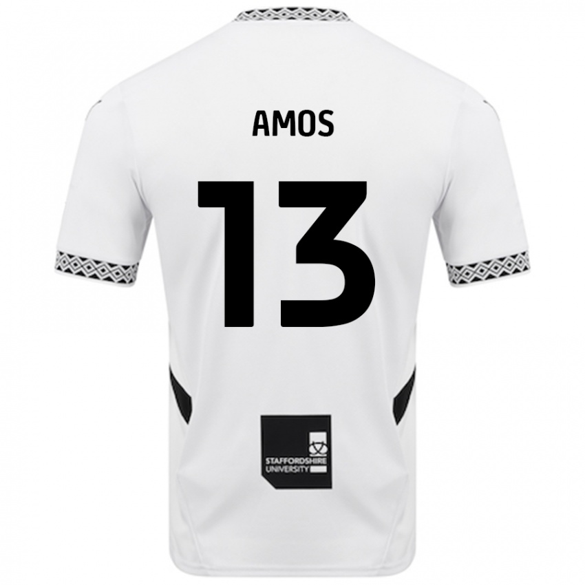 Niño Camiseta Ben Amos #13 Blanco 1ª Equipación 2024/25 La Camisa México