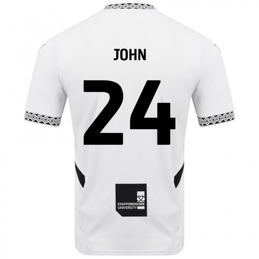 Niño Camiseta Kyle John #24 Blanco 1ª Equipación 2024/25 La Camisa México