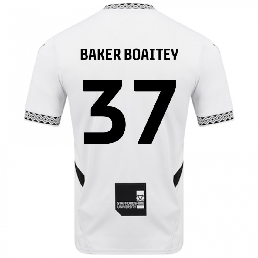 Niño Camiseta Benicio Baker-Boaitey #37 Blanco 1ª Equipación 2024/25 La Camisa México