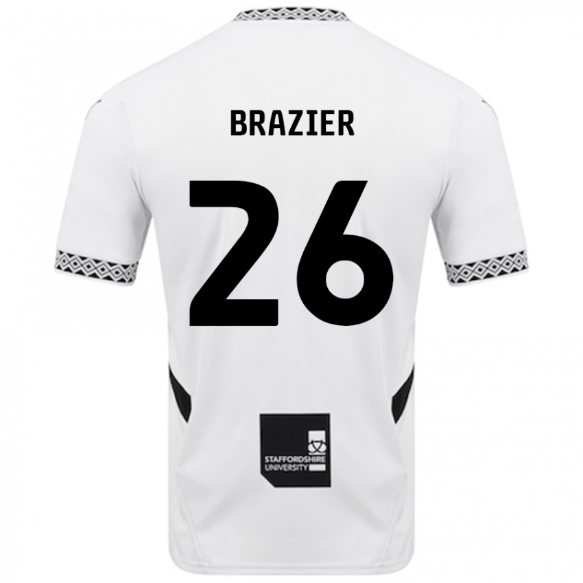 Niño Camiseta Liam Brazier #26 Blanco 1ª Equipación 2024/25 La Camisa México