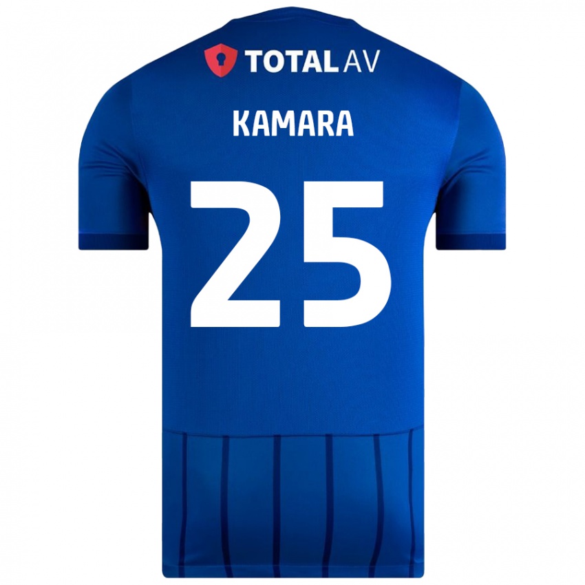 Niño Camiseta Abdoulaye Kamara #25 Azul 1ª Equipación 2024/25 La Camisa México