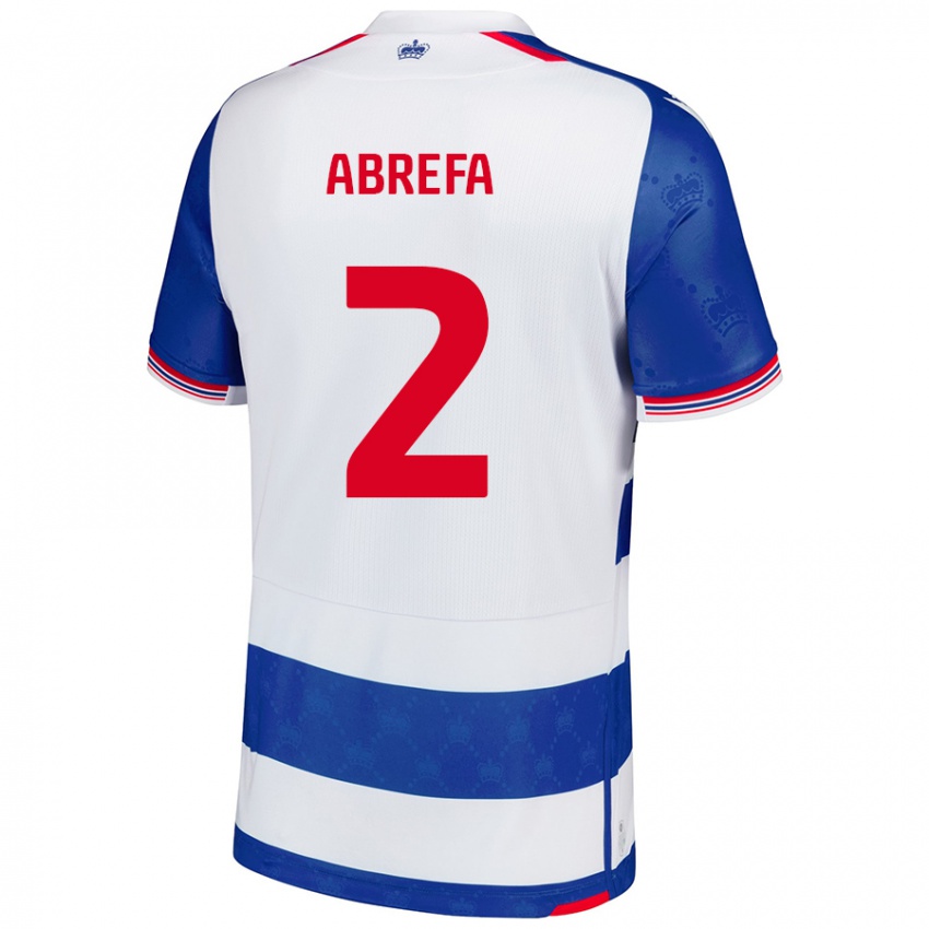 Niño Camiseta Kelvin Abrefa #2 Azul Blanco 1ª Equipación 2024/25 La Camisa México