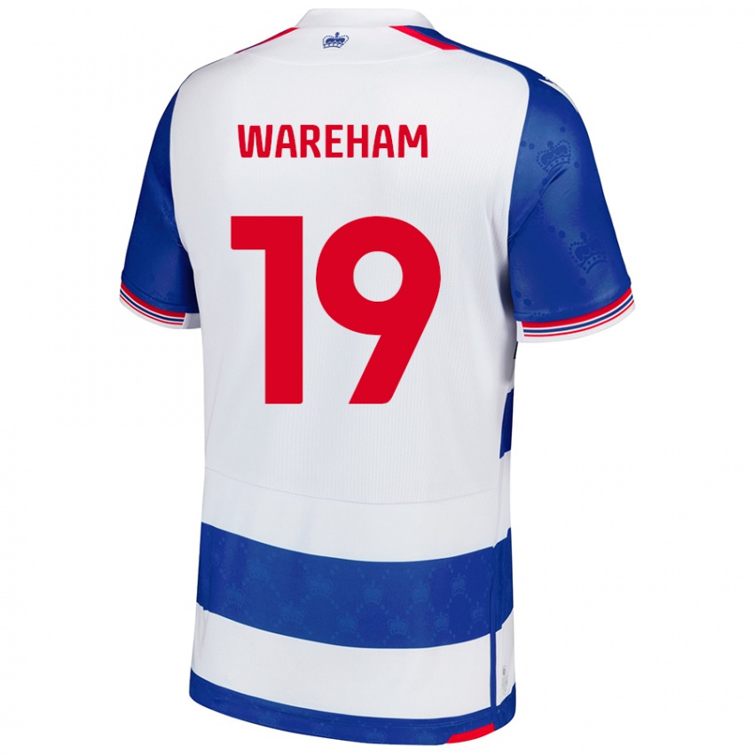 Niño Camiseta Jayden Wareham #19 Azul Blanco 1ª Equipación 2024/25 La Camisa México