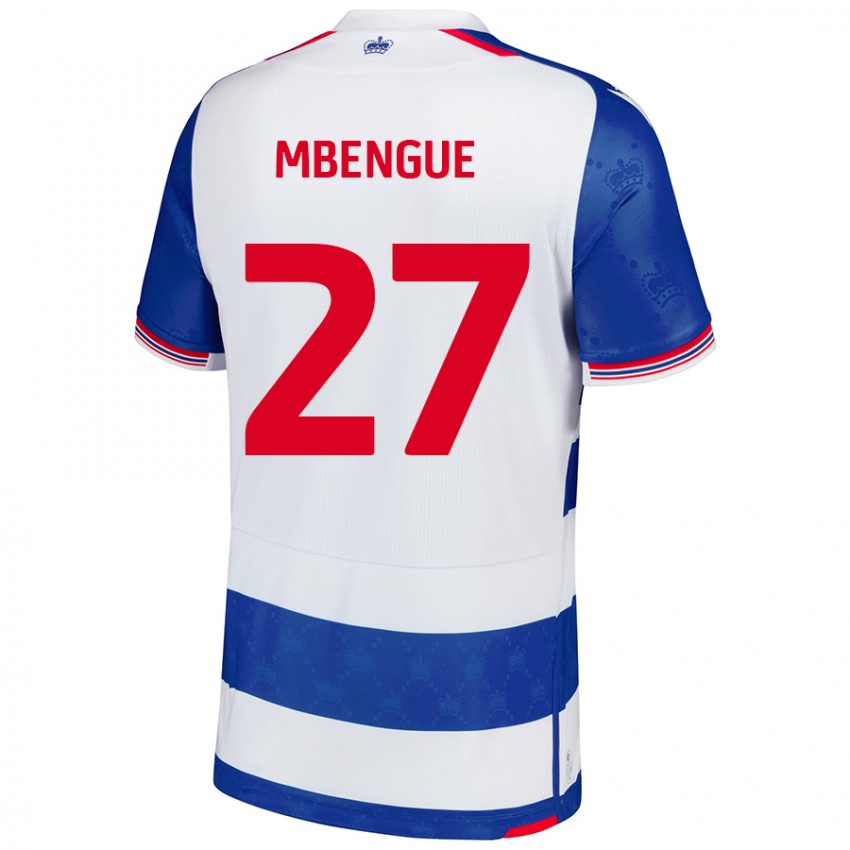 Niño Camiseta Amadou Salif Mbengue #27 Azul Blanco 1ª Equipación 2024/25 La Camisa México