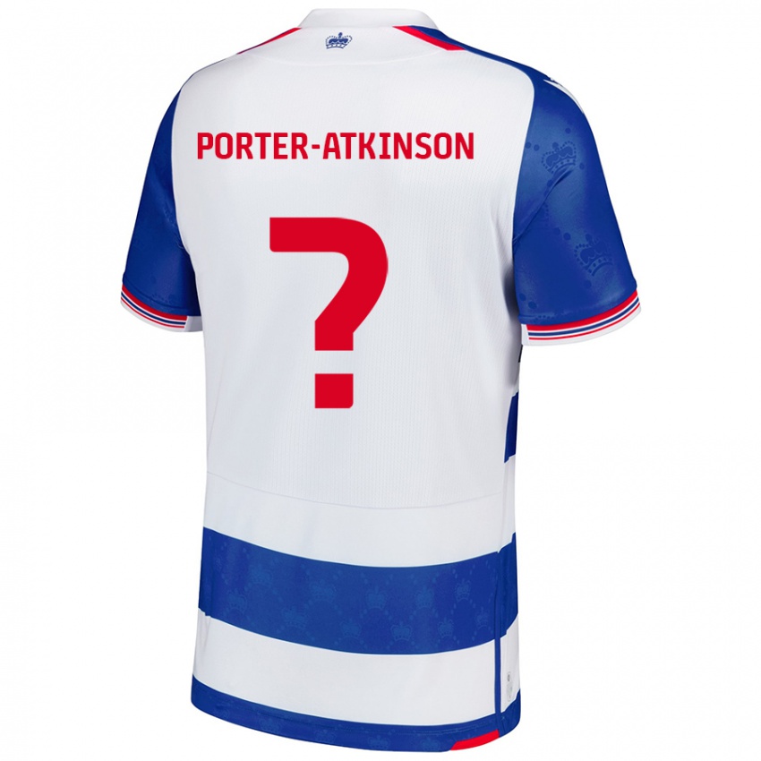 Niño Camiseta Jayden Porter-Atkinson #0 Azul Blanco 1ª Equipación 2024/25 La Camisa México