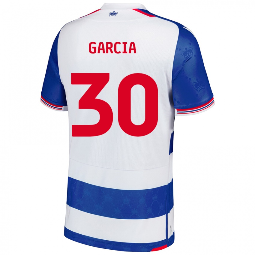 Niño Camiseta Andre Garcia #30 Azul Blanco 1ª Equipación 2024/25 La Camisa México