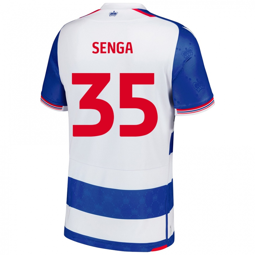 Niño Camiseta Jack Senga #35 Azul Blanco 1ª Equipación 2024/25 La Camisa México