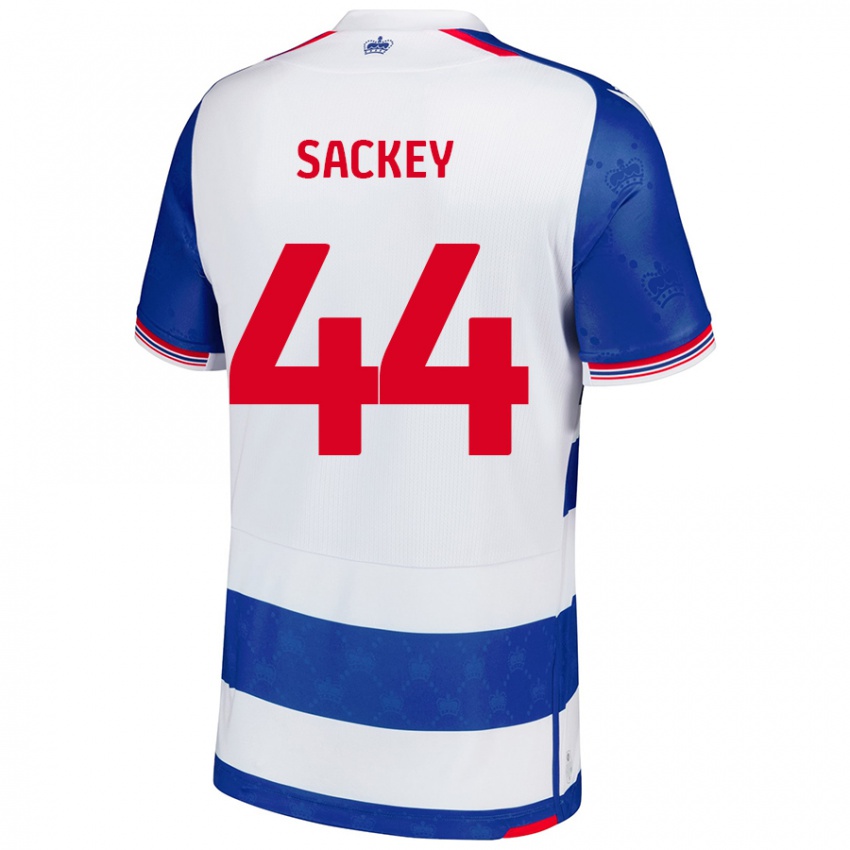 Niño Camiseta Tyler Sackey #44 Azul Blanco 1ª Equipación 2024/25 La Camisa México