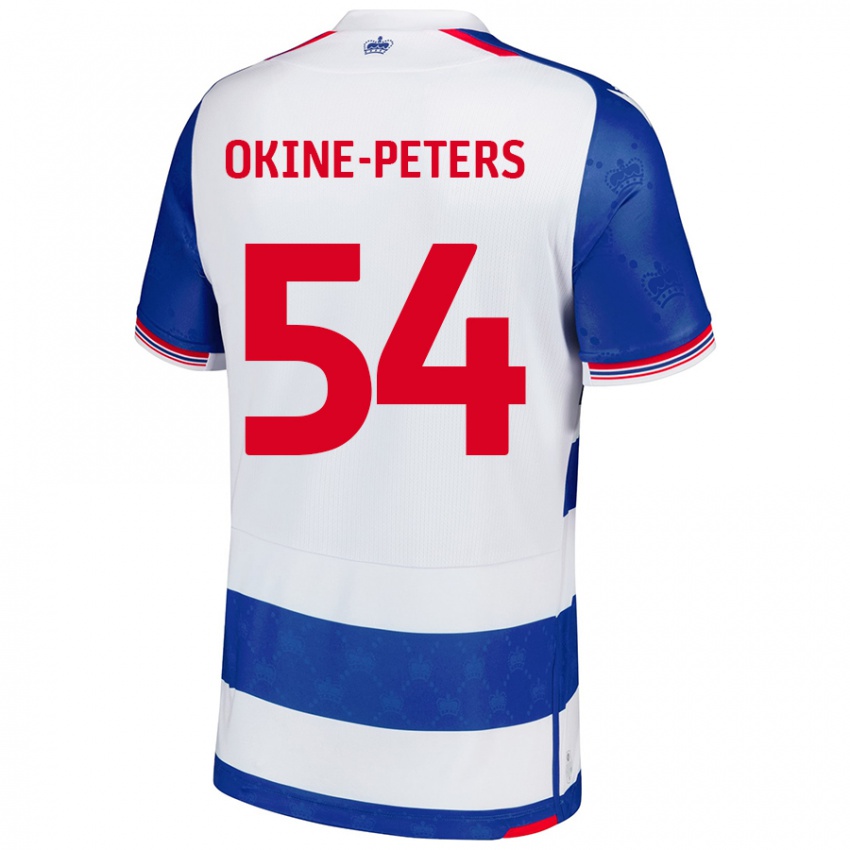 Niño Camiseta Jeremiah Okine-Peters #54 Azul Blanco 1ª Equipación 2024/25 La Camisa México