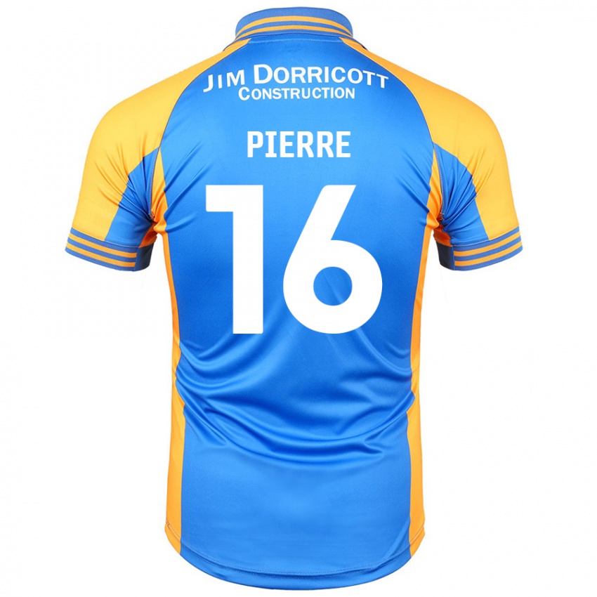 Niño Camiseta Aaron Pierre #16 Azul Ámbar 1ª Equipación 2024/25 La Camisa México