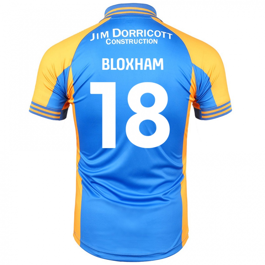 Niño Camiseta Tom Bloxham #18 Azul Ámbar 1ª Equipación 2024/25 La Camisa México