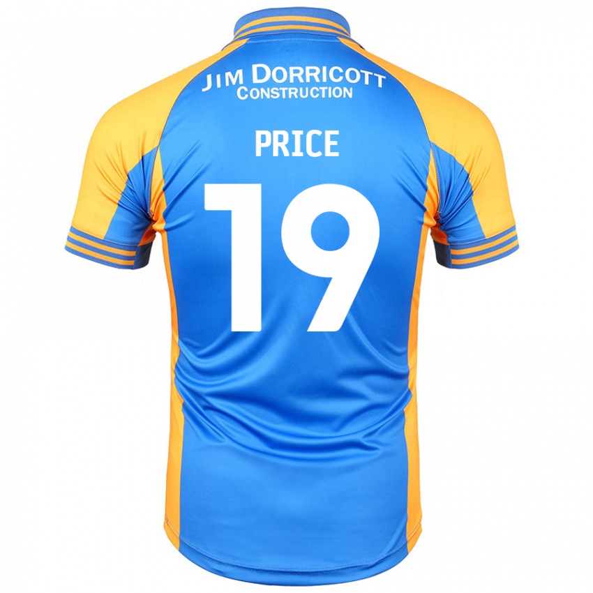 Niño Camiseta Jack Price #19 Azul Ámbar 1ª Equipación 2024/25 La Camisa México