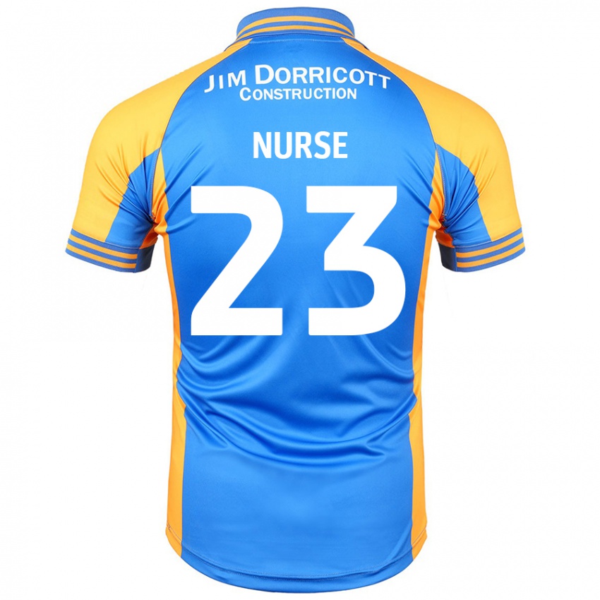 Niño Camiseta George Nurse #23 Azul Ámbar 1ª Equipación 2024/25 La Camisa México