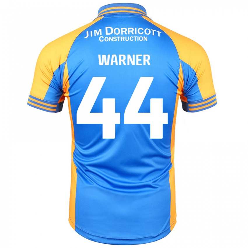 Niño Camiseta James Warner #44 Azul Ámbar 1ª Equipación 2024/25 La Camisa México