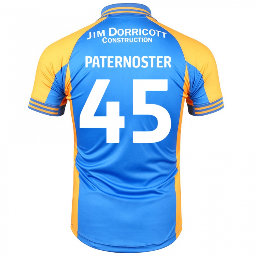 Niño Camiseta Vladimir Paternoster #45 Azul Ámbar 1ª Equipación 2024/25 La Camisa México