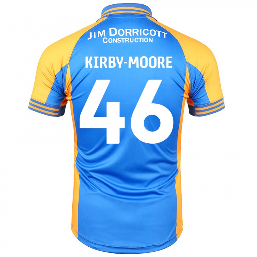 Niño Camiseta Harvey Kirby-Moore #46 Azul Ámbar 1ª Equipación 2024/25 La Camisa México