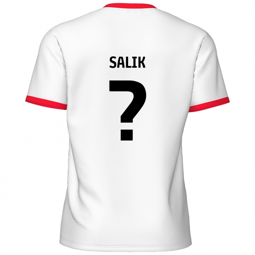 Niño Camiseta Tanil Salik #0 Blanco Rojo 1ª Equipación 2024/25 La Camisa México