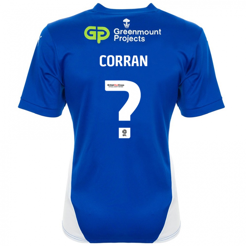 Niño Camiseta Matthew Corran #0 Azul Blanco 1ª Equipación 2024/25 La Camisa México