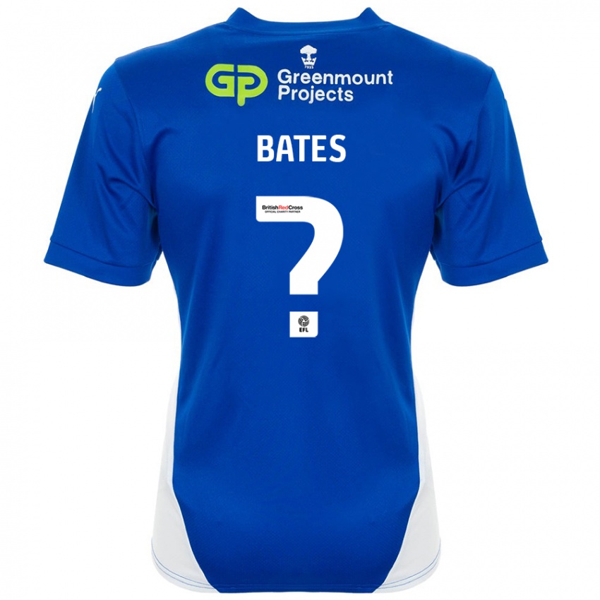 Niño Camiseta Jack Bates #0 Azul Blanco 1ª Equipación 2024/25 La Camisa México