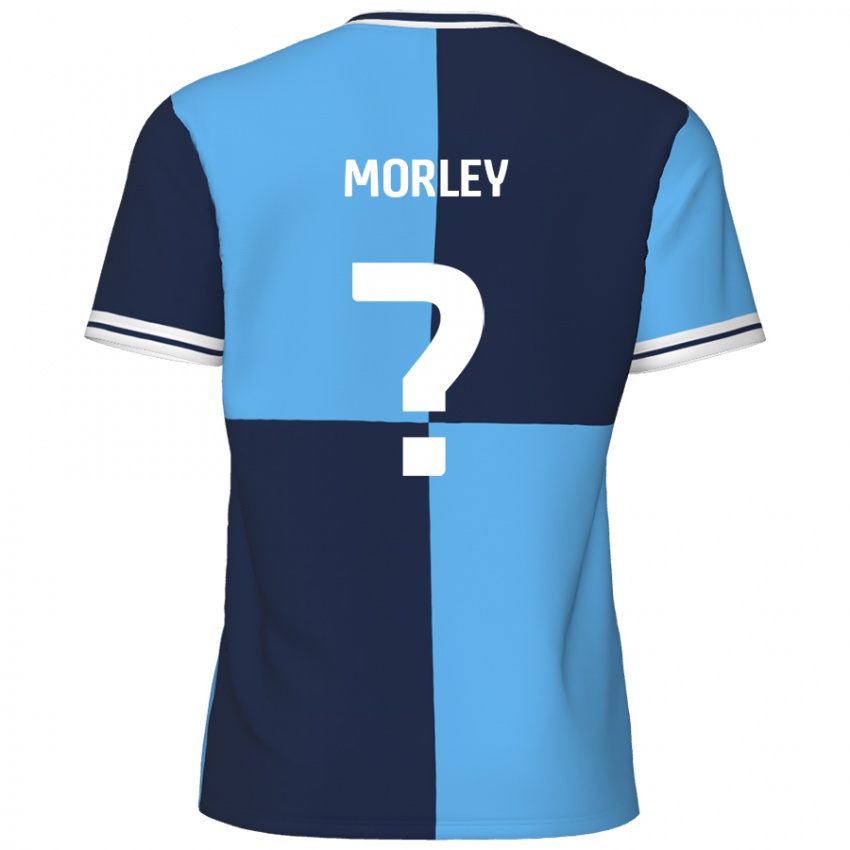 Niño Camiseta Aaron Morley #0 Azul Cielo Azul Oscuro 1ª Equipación 2024/25 La Camisa México