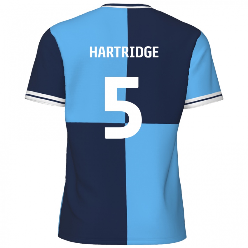 Niño Camiseta Alex Hartridge #5 Azul Cielo Azul Oscuro 1ª Equipación 2024/25 La Camisa México