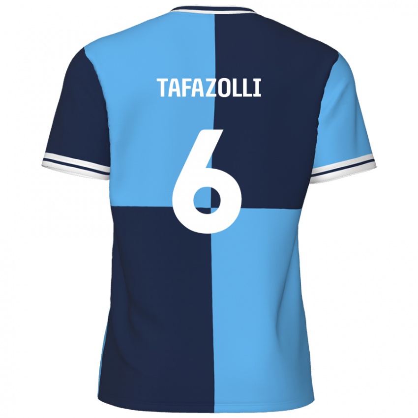 Niño Camiseta Ryan Tafazolli #6 Azul Cielo Azul Oscuro 1ª Equipación 2024/25 La Camisa México