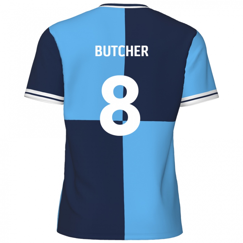 Niño Camiseta Matt Butcher #8 Azul Cielo Azul Oscuro 1ª Equipación 2024/25 La Camisa México