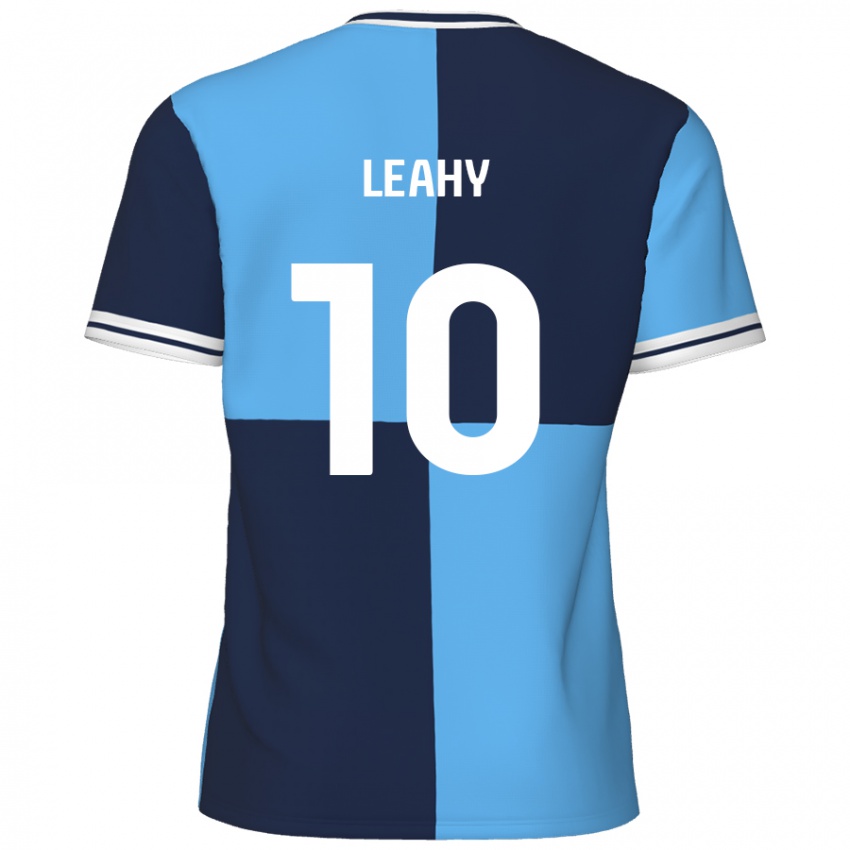 Niño Camiseta Luke Leahy #10 Azul Cielo Azul Oscuro 1ª Equipación 2024/25 La Camisa México