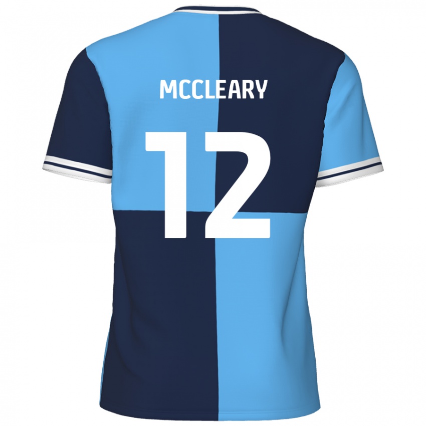 Niño Camiseta Garath Mccleary #12 Azul Cielo Azul Oscuro 1ª Equipación 2024/25 La Camisa México