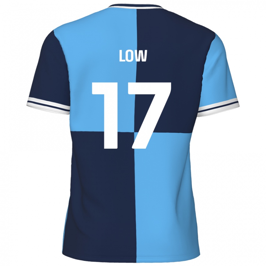 Niño Camiseta Joe Low #17 Azul Cielo Azul Oscuro 1ª Equipación 2024/25 La Camisa México