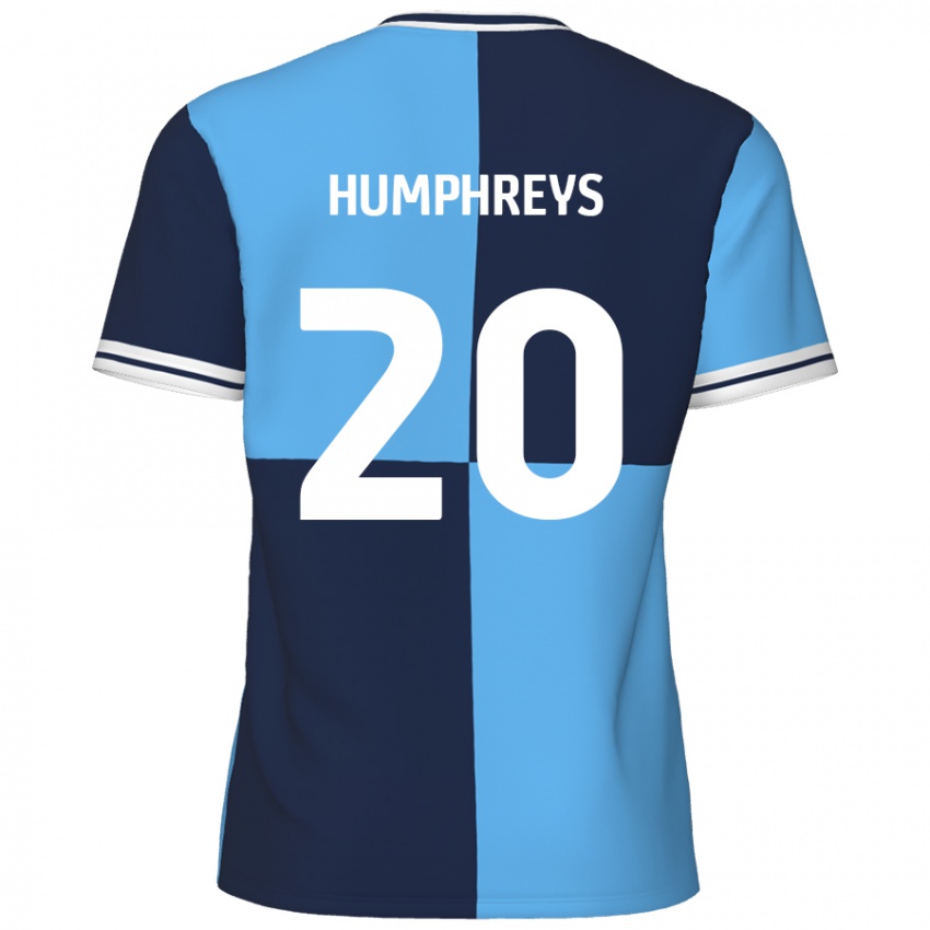 Niño Camiseta Cameron Humphreys #20 Azul Cielo Azul Oscuro 1ª Equipación 2024/25 La Camisa México