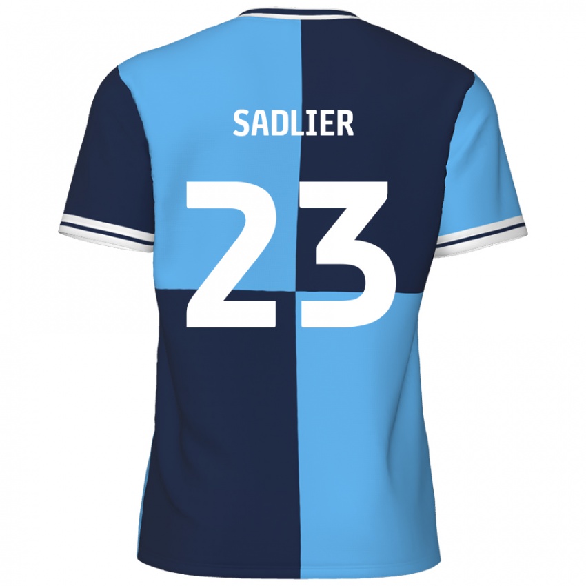 Niño Camiseta Kieran Sadlier #23 Azul Cielo Azul Oscuro 1ª Equipación 2024/25 La Camisa México