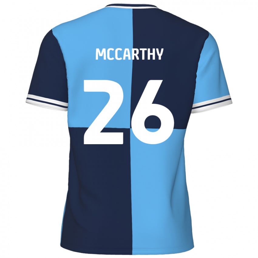 Niño Camiseta Jason Mccarthy #26 Azul Cielo Azul Oscuro 1ª Equipación 2024/25 La Camisa México